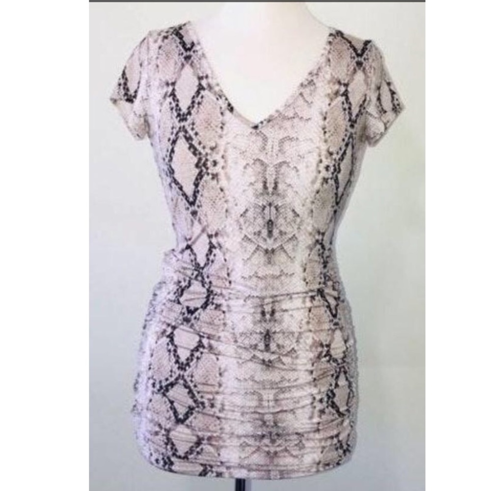 San Souci  Bodycon Dress Snakeskin Print